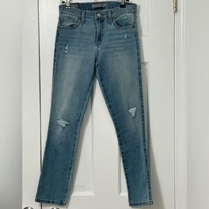 Classic Joe’s Jeans Straight Crop Blue Distressed Women's Jeans